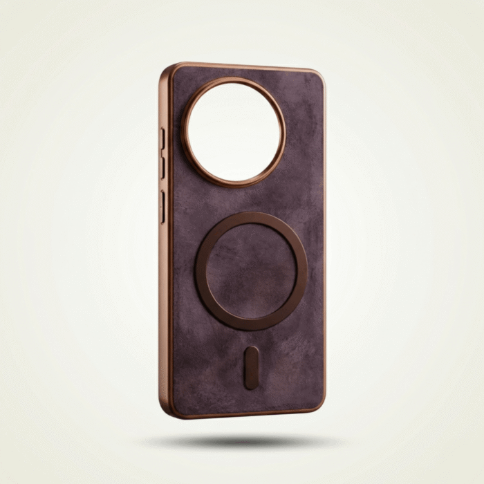 Suede Finish Velvet Leather Magnetic Ring Case for Oneplus